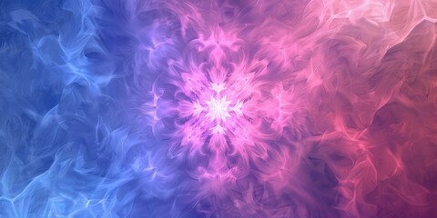 Wall Mural - a beautiful blend of pink and blue hues forms a captivating abstract swirl pattern that enchants vie