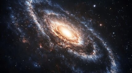 Wall Mural - space agency provided the imagery of this spiral galaxy, which is many light years away from earth.
