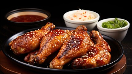 Wall Mural - roasted chicken wings