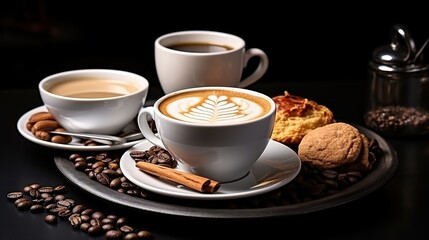 Wall Mural - coffee and cookies