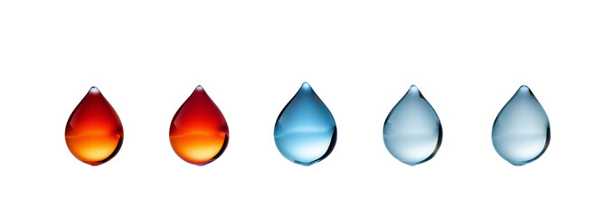 Wall Mural - Water drop isolated on transparent background