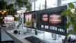 © KAMOSTOCK - Modern dental office with computer screens displaying dental images and X-rays, showcasing advanced dental technology and equipment.