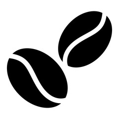 Wall Mural - Coffee bean png cafe icon sticker, flat graphic on transparent background