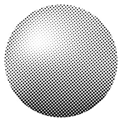 Poster - Half-tone circle png sticker, transparent background