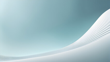 A minimalist 3D rendering featuring a subtle wave pattern with smooth gradients and gentle lighting, creating a calm and refined background perfect for PPT cover pages.