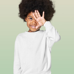 Wall Mural - Kid's sweater png  mockup, transparent design