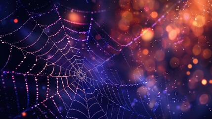 spider net halloween background