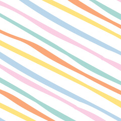 Wall Mural - PNG pastel stripes pattern transparent background