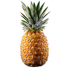 Poster - pineapple fruit isolated on transparent background 