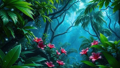 Poster - Mystical Rainforest.