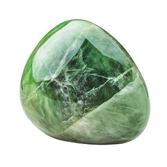 PNG Green jade stone displayed on a white background