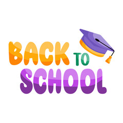 Wall Mural - Premium download icon of back to school 

