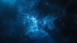 © Ilham Fathony - blue space cloud gas background with stars