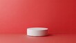 © Pricha.RT - Minimalist product display pedestal on a solid color background, ready for showcasing high-quality items.