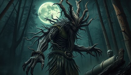 Poster - Tree Monster in Forest.