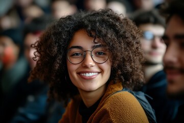 Multiracial group of happy students talk and have fun after the lecture at campus, Generative AI