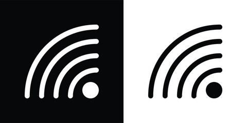 wifi icon. wireless and Wi-Fi network connection symbol for app, software, ui. transparent png and vector illustration.