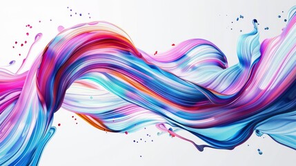 Wall Mural - an exciting and dynamic blend of vibrant, swirling colors that move gracefully within a captivating 