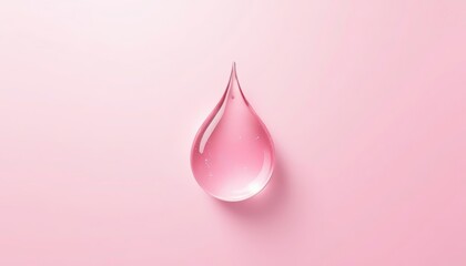 Poster -  A single drop of hope on a pink canvas