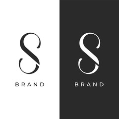 Wall Mural - Initial letter element abstract template logo design with geometry. Modern, minimalist and luxury artistic symbol.