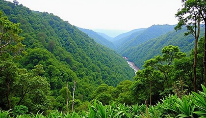 Poster -  Vibrant Valley  A Journey Through the Heart of Nature