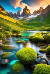 breathtaking landscapes featuring isolated natural wonders pristine environments majestic scenery vibrant colors, view, remote, terrain, mountains, forests