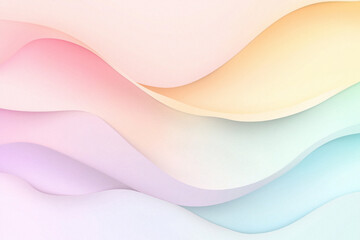 Minimalist background in high resolution, soft colored waves in vector style, background for presentations, desktop wallpaper