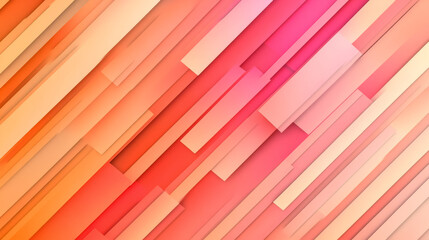 Poster - Diagonal lines forming geometric shapes in deep reds and oranges with a smooth gradient creating a modern Thanksgiving themed background 