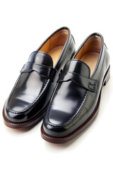 black formal moccasin