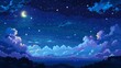 © Patipan - starry night sky pixel art
