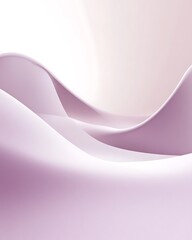 Poster - Soft Lilac Gradient with White Abstract Shape Background