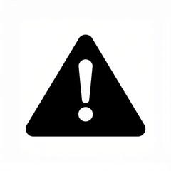 warning danger alert black icon sign