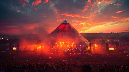 Glastonbury Festival . Numerous other stages offer a diverse range of music, from emerging artists to established acts, ensuring there's something for everyone.  