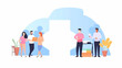 © Akharadat - starting a new business project startup innovation vector image,Leave space for entering text.