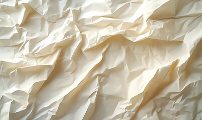 Aufkleber - Background of Crumpled Paper with Wrinkles Creating Depth and Texture