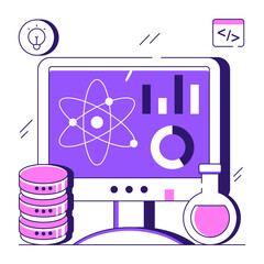 An illustration design of data science 

