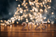 © Ксения Овчинникова - 2025 text background. New year and business concept strategy.