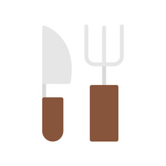 Wall Mural - Fork and Knife Icon