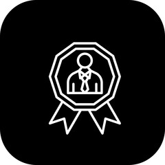 Sticker - Employee Of The Month Icon Design