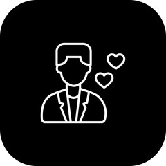 Sticker - Groom Icon Design