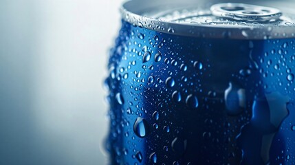 A close-up of a fruit soda with bubbles and droplets.