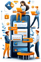 Poster - Mobile Application Development and User Interface Design Concept