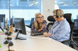 © Caia Image - Businesswomen talking in office