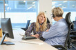 © Caia Image - Businesswomen talking in office