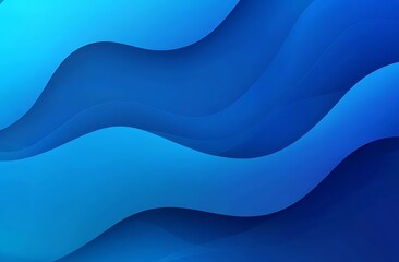 Wall Mural - Abstract Blue Wave Background with Shadows.