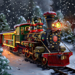 Poster - Christmas train