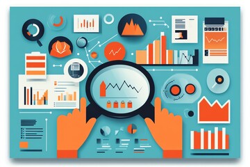 Poster - Data Analysis Magnifying Glass.