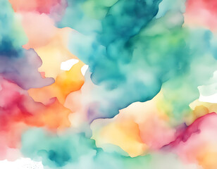 Wall Mural - Fancy Abstract Colorful Watercolor Background