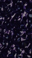 Wall Mural - black low poly surface. abstract background with animation moving of dark surface. semless loop abst