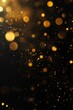 © Daniil - Blurred golden bokeh on black background